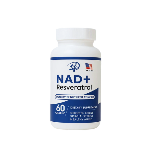 NAD+ Resveratrol | Suplemento Antienvejecimiento ⚡ Energía, Longevidad y Protección Celular